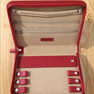 Leatherology MONOGRAMMED jewelry travel case